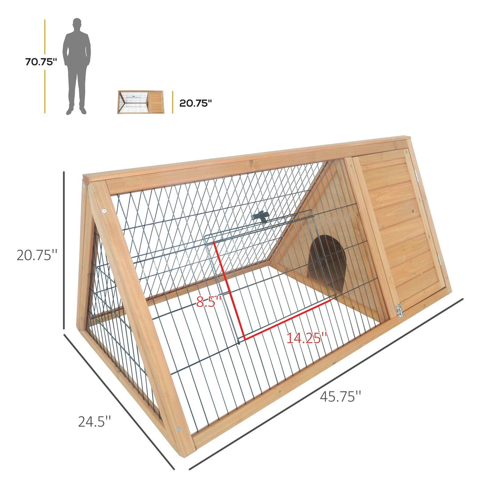 Rabbit Hutch Outdoor, Wooden C - Rabbit Cage Wire review and price