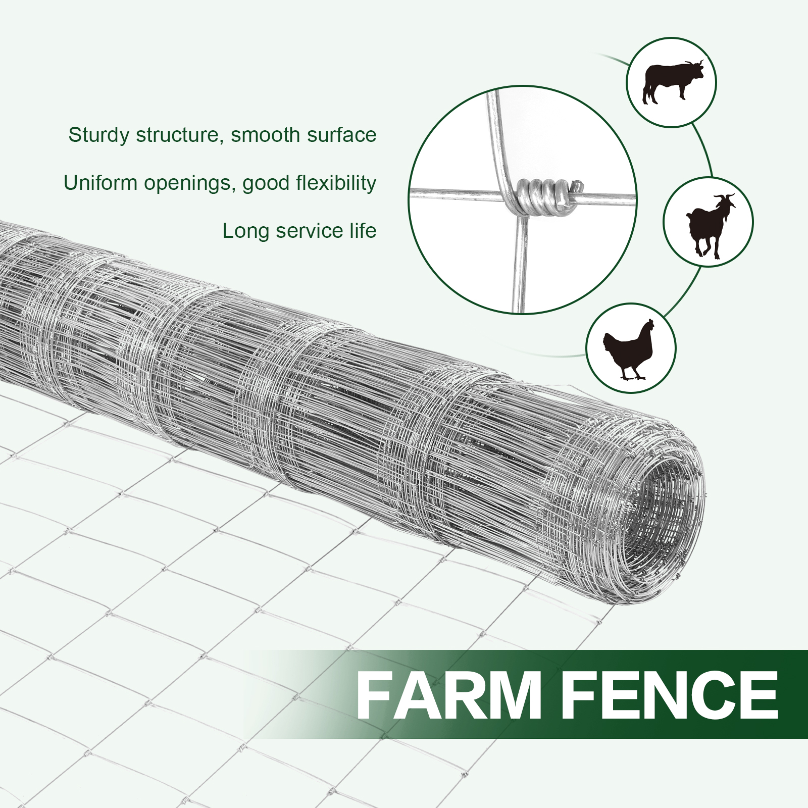 5FT/6FT Metal Farm Fence Net A - Farming Agriculture & Cooking review and price